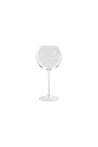 Copa Globe Gran Vino Cristal. Diseño “Flor y Espigas”.