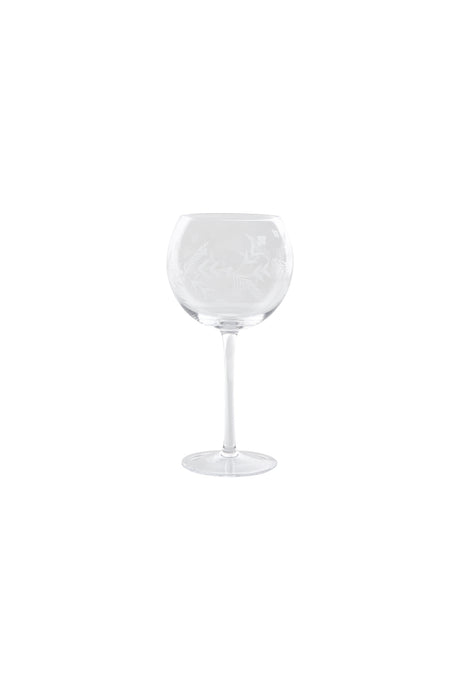 Copa Globe Gran Vino Cristal. Diseño “Flor y Espigas”.