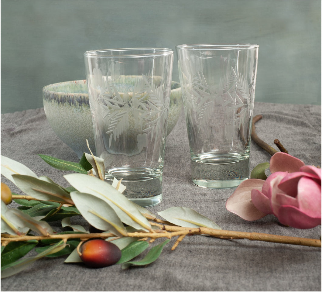 Vaso Alto Agua o Jugo / Tallado 