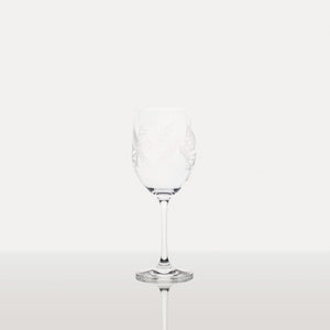 Copa Degustación Gran Vino de Cristal Italiano / Tallado: “Flor y Espigas”.