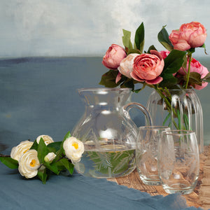 Set 6 Vasos Provenzal / Tallado "Flor y Espigas”.