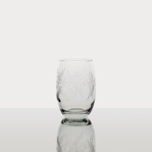 Set 6 Vasos Provenzal / Tallado "Flor y Espigas”.