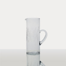Cargar imagen en el visor de la galería, Jarro Agua o Pisco Sour / Tallado &quot;Flor y Espiga&quot;